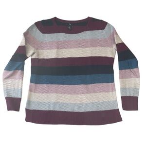 GAP Purple Stripe Sweater Size Small